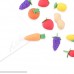 Colorful Mini Fruits & Vegetables Tiny Foods Miniature Pencil Erasers for Children Party Favors Classroom Student Prize Packs School Supplies Toys & Games 12 Mini Bags 48 Erasers Total B07F1891NX